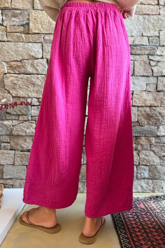 Santos Cushion Cotton Quirky Pant Raspberry?